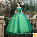 Alibaba Online Aschenputtel Royal Green Besondere Anlässe Party Kleider Prinzessin Stil Real Einfache Ballkleid Brautkleid